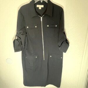 Michael Kors Shirt Dress, - Navy -Size XL